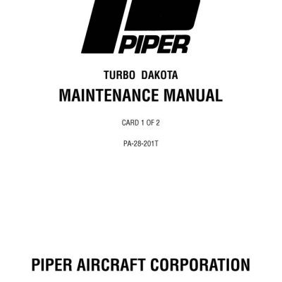 Piper Pa18 Maintenance Manual Download