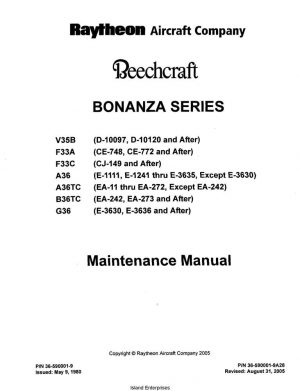 beechcraft g36 a36 f33c v35b