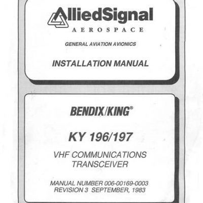 bendix aircraft manual