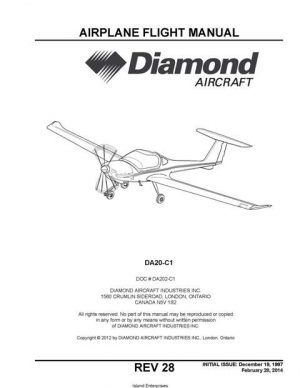 Diamond DA20-C1 Airplane Flight Manual/POH | AircraftMaintenanceManuals.com