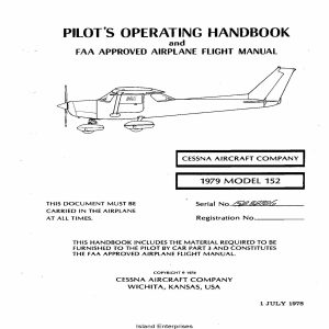 Cessna 152 Pilot's Operating Handbook and FAA Approved Flight Manual ...