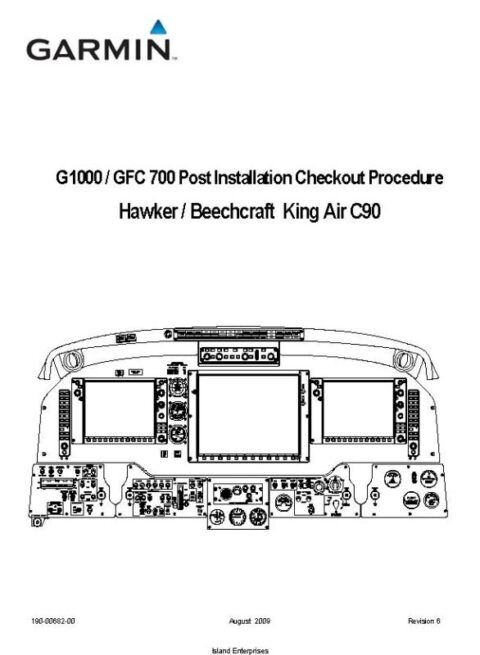 Garmin G1000 GFC 700 Post Installation Checkout Procedure 190-00682-00 ...